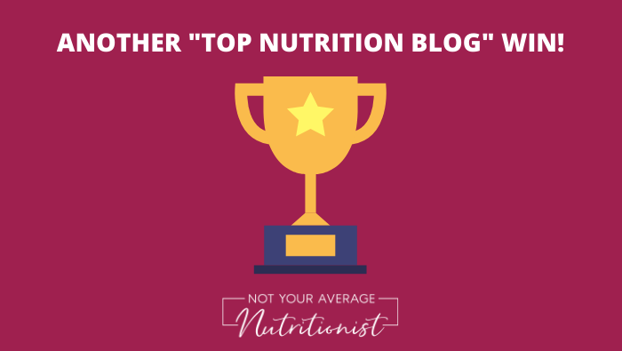 ANOTHER “TOP NUTRITION BLOG” WIN!