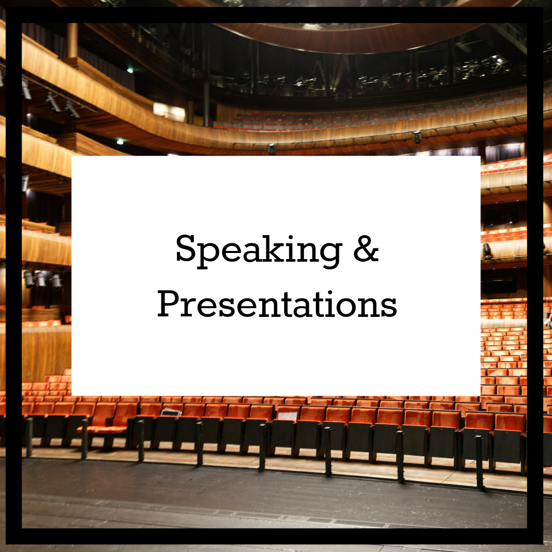 speaking and presentations